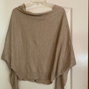 Cashmere Beige Cowl Neck Sweater